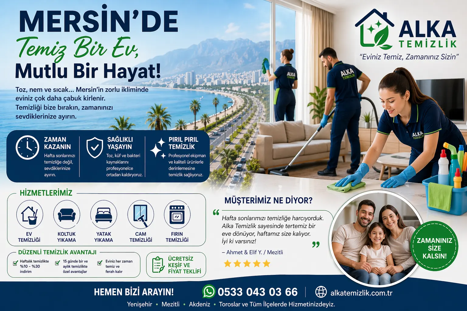 Mersin’de Ev Temizliği: Zamanınızı Çalan Kirleri Profesyonellere Bırakın