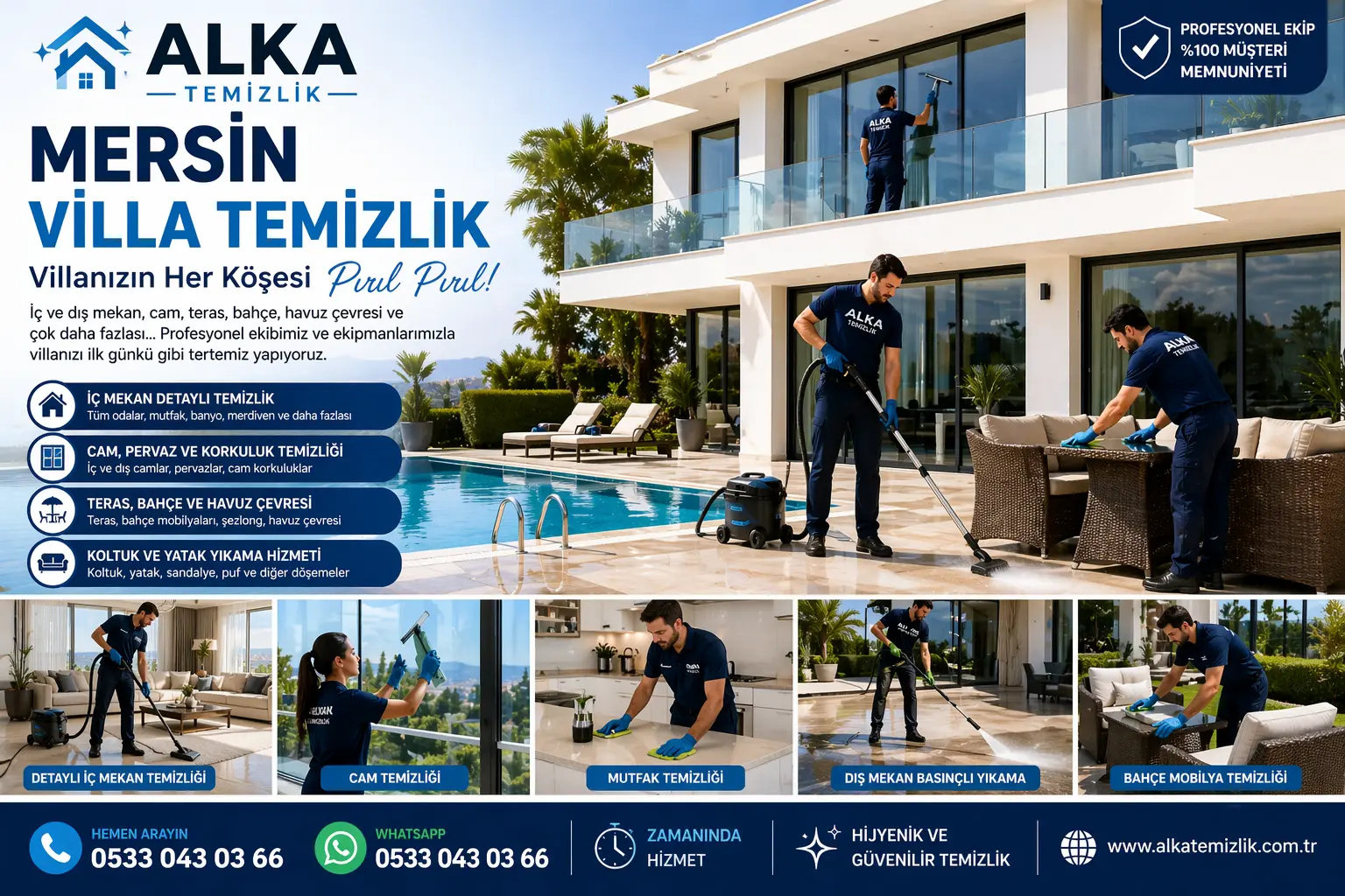 Mersin Villa Temizliği: Lüksün Tozunu Almak Profesyonel İşidir